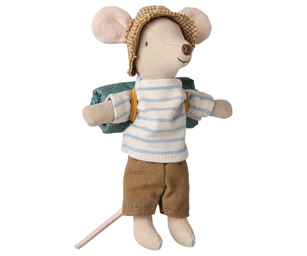 Maileg Hiker mouse Big brother - Stripes