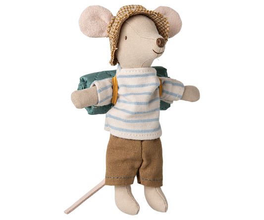 Maileg Hiker mouse Big brother - Stripes