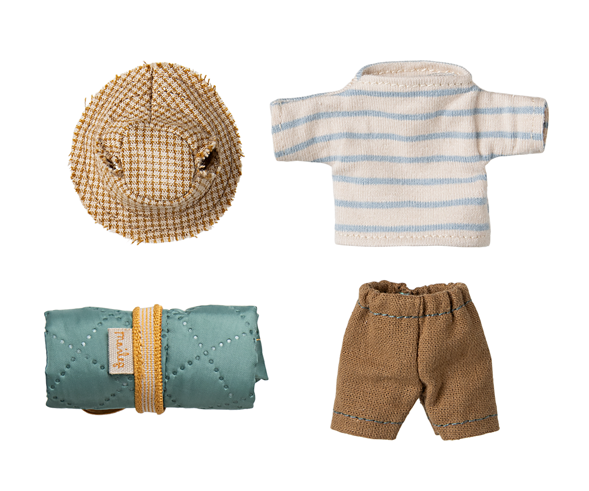 Maileg Hiker mouse Big brother - Stripes