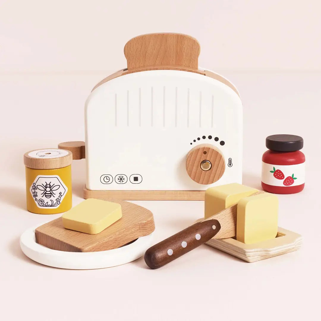 Le Toy Van Wooden Pop-Up Toaster & Breakfast Set