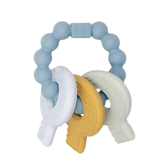 Little Dutch Silicone Teething Ring- Blue