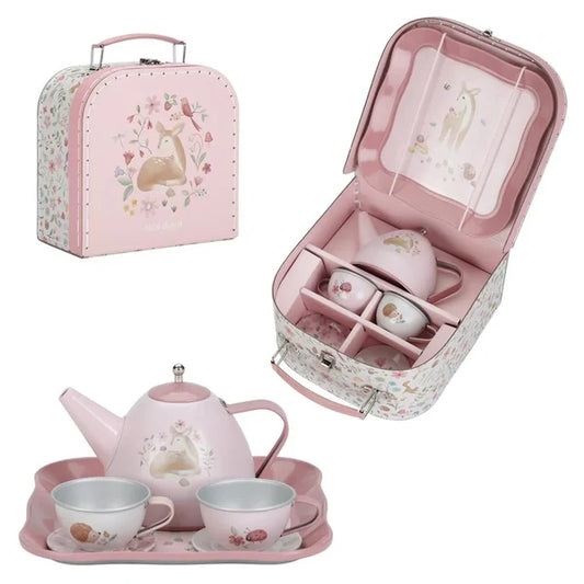 Little Dutch Fairy Garden Tea Set In Suitcase