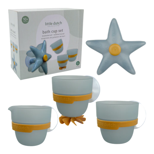 Little Dutch Bath Play Cups- Starfish