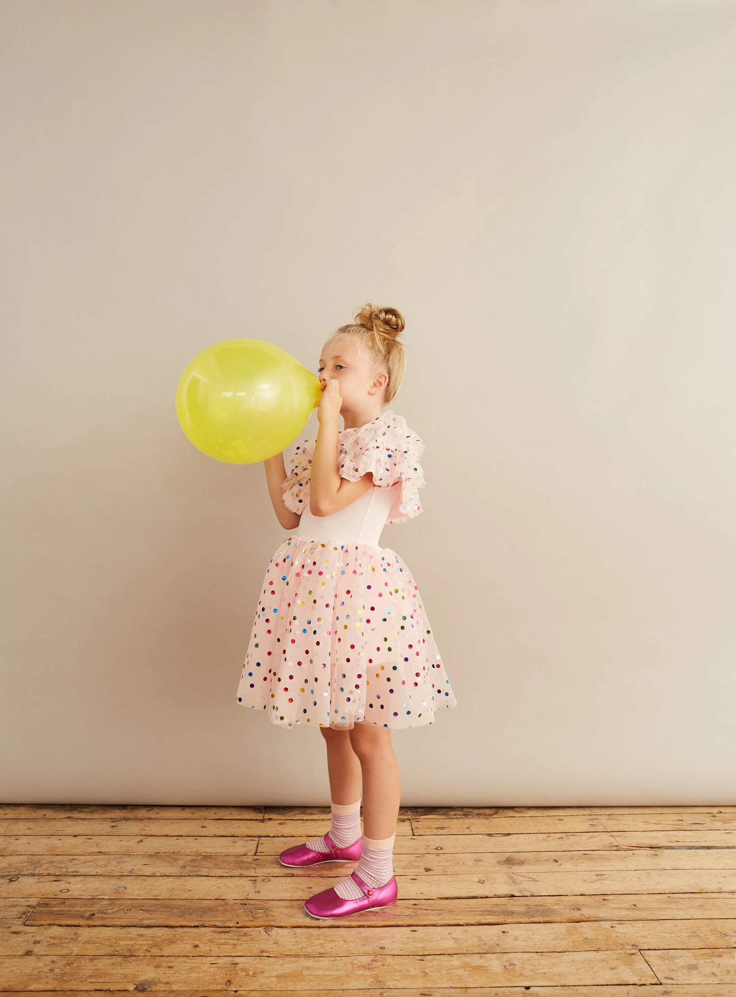 Bob & Blossom Pale Pink Spot Dress
