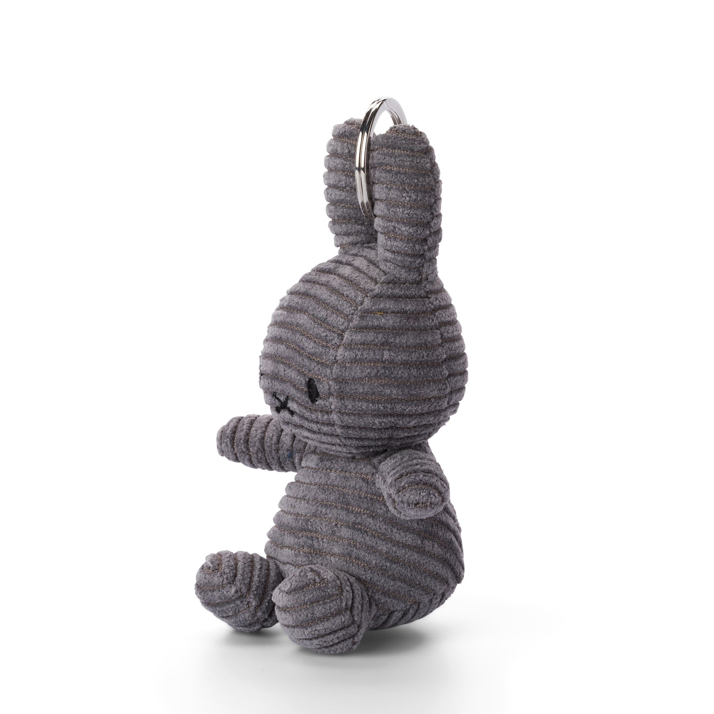 Miffy Corduroy Eco Grey Keyring- 10cm