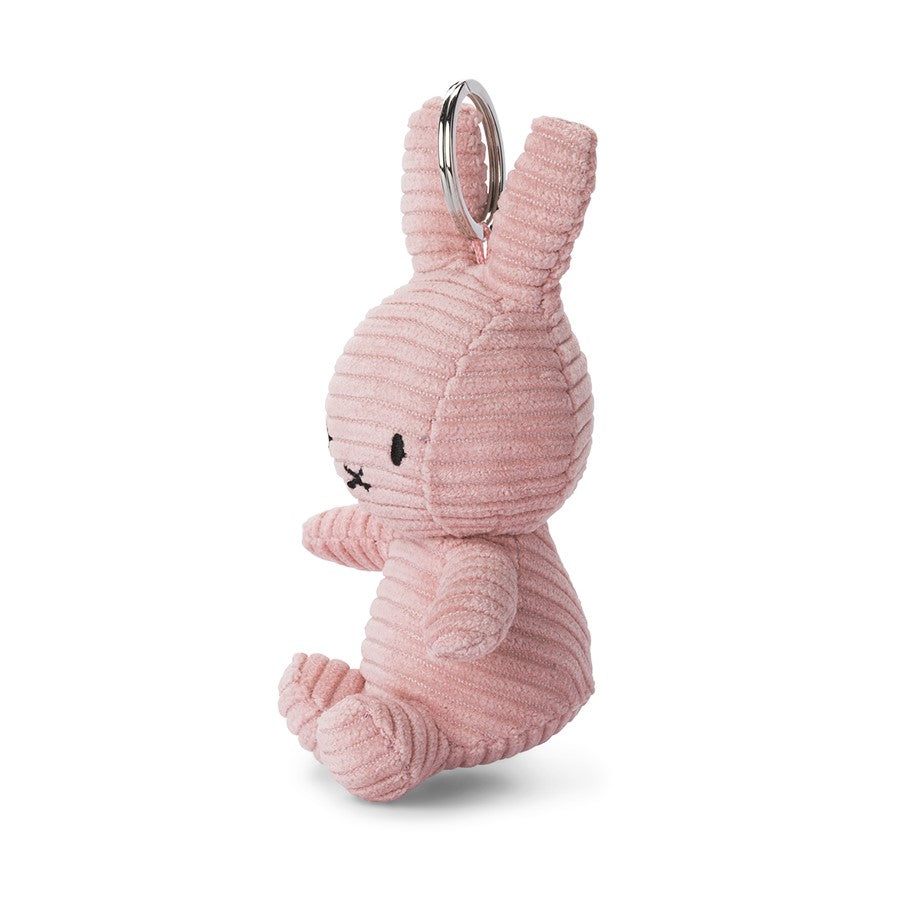 Miffy Corduroy Eco Pink Keyring 10cm