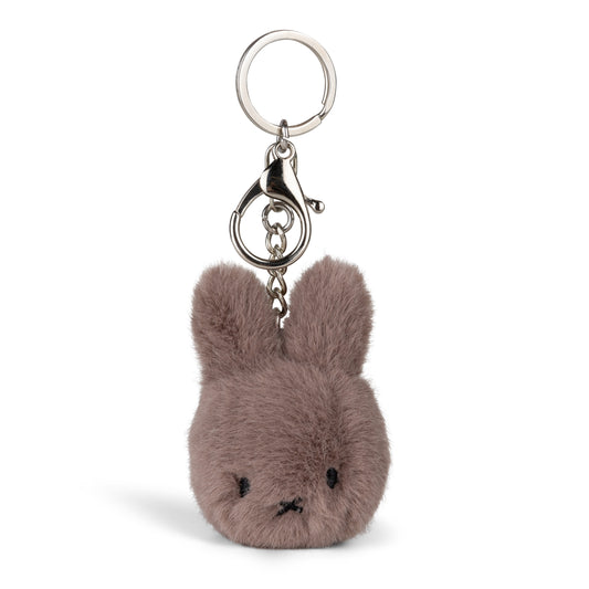 Miffy Eco Fuzzy Keyring Taupe 8cm