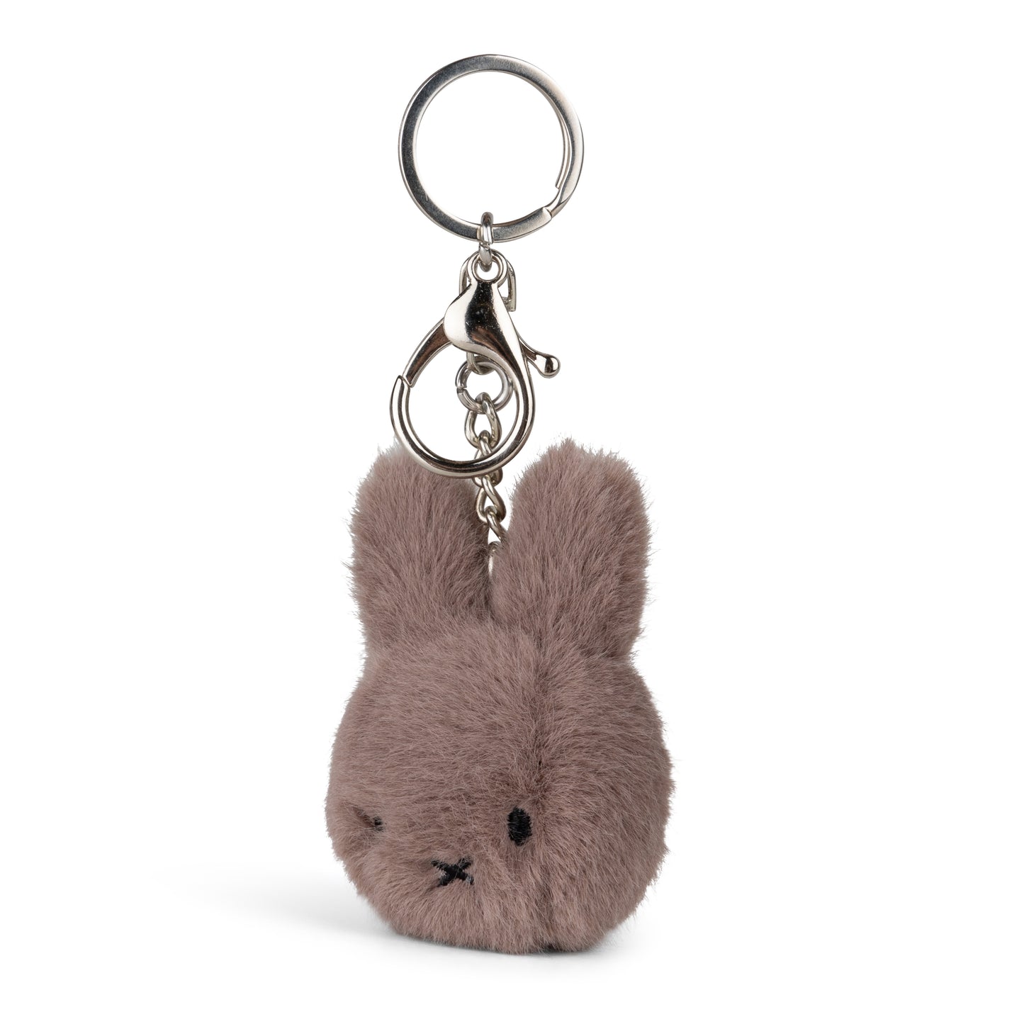 Miffy Eco Fuzzy Keyring Taupe 8cm
