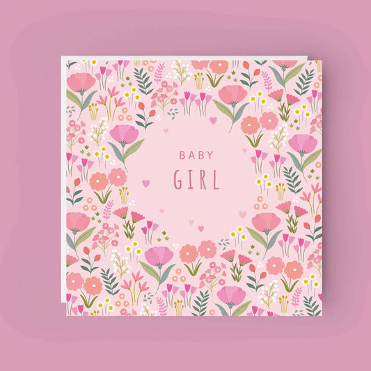 Klara Hawkins New Baby Girl Card