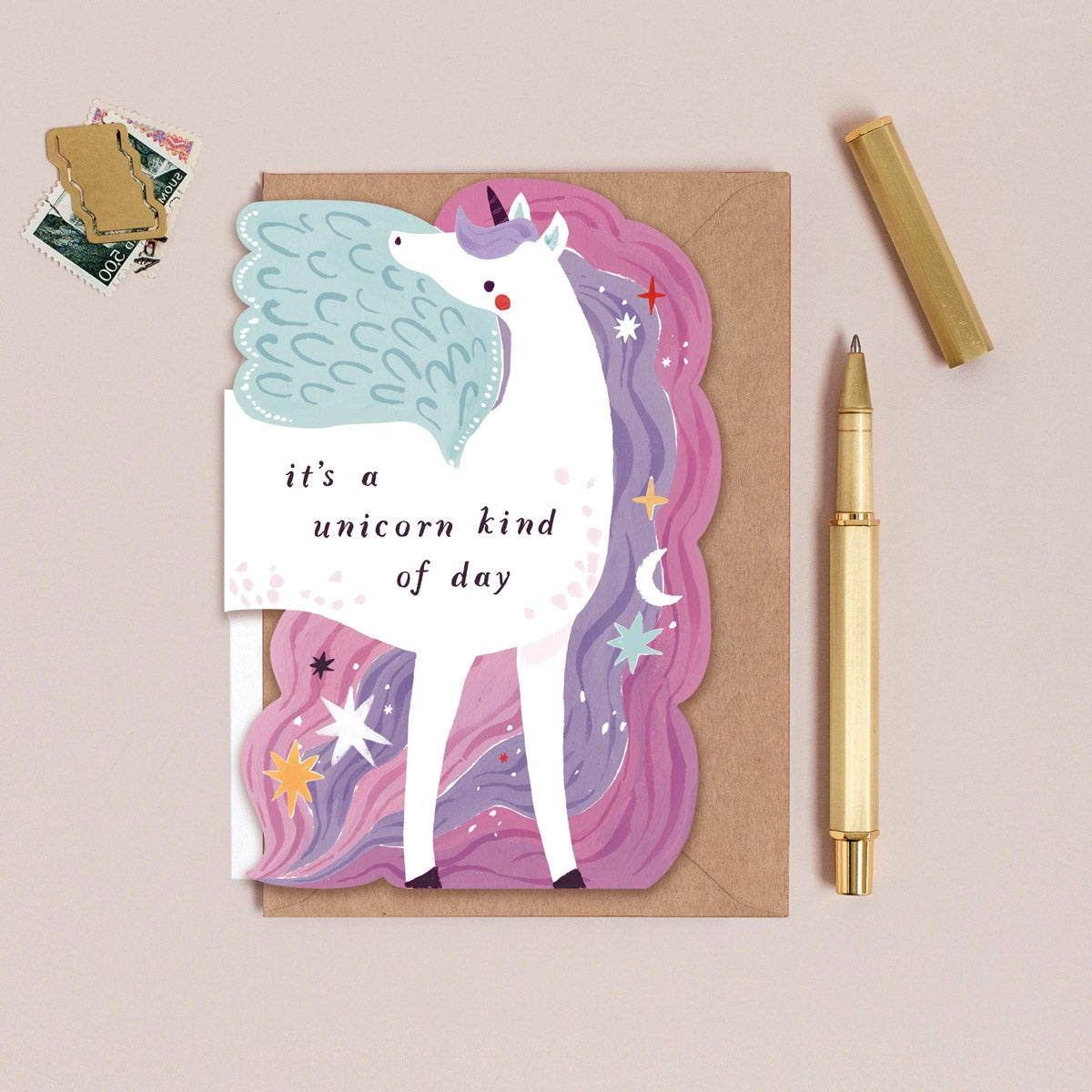 Paper Sister Co. Unicorn Birthday Card