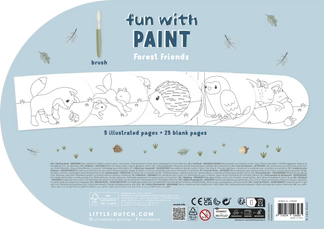 Little Dutch Paint Book- Forest Friends