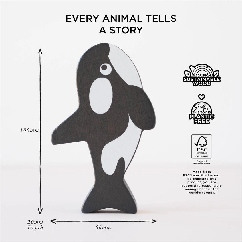 Le Toy Van Ocean Life Stacking Animals & Bag