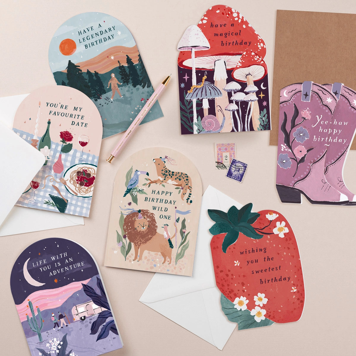 Paper Sister Co. Sweet Strawberry Birthday Card