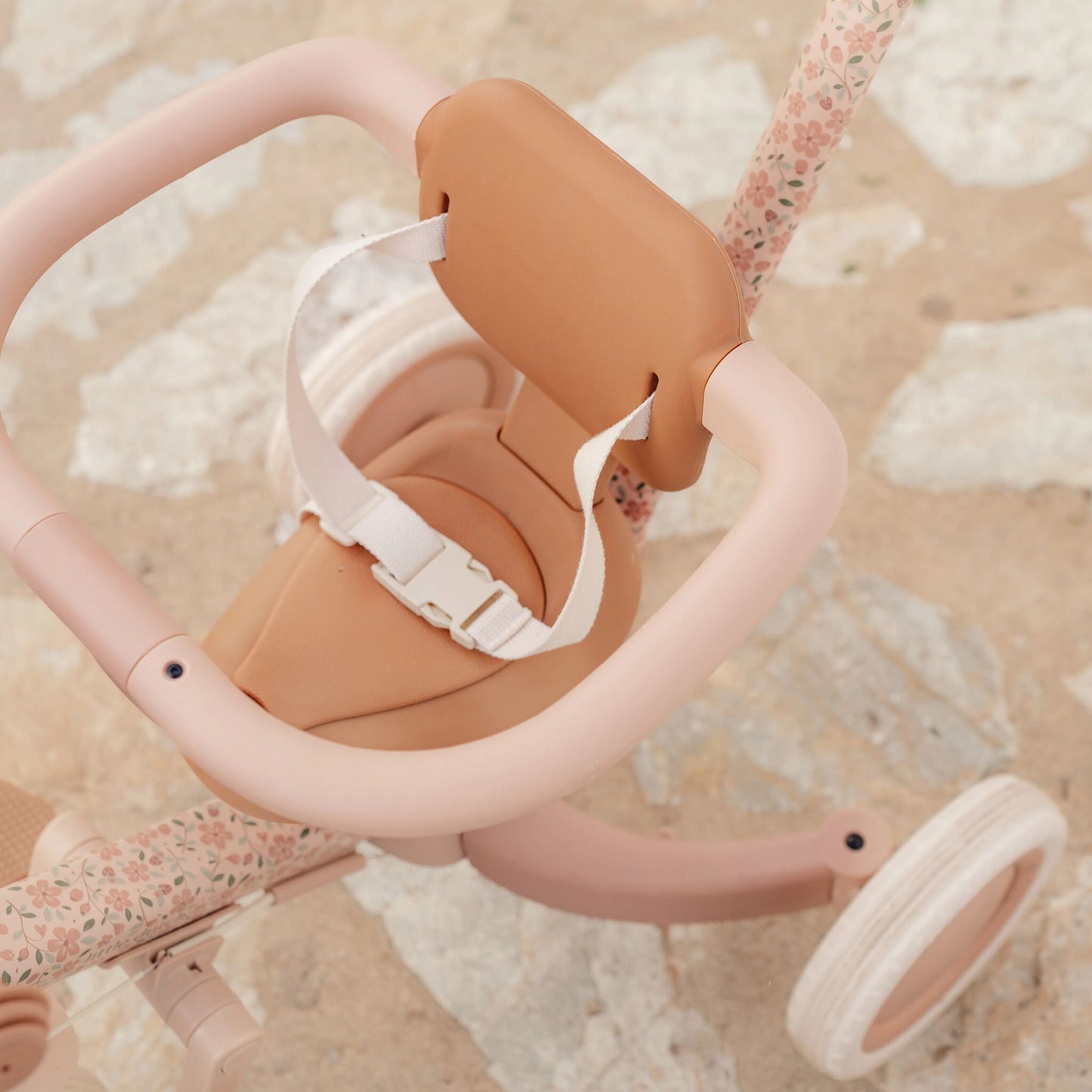 Little Dutch 4 in 1 Tricycle with Push Bar- Sunny Flower