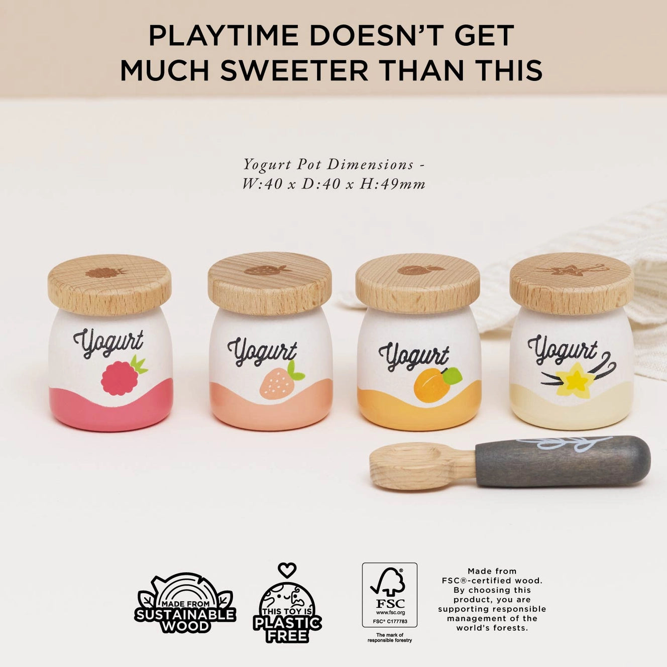 Le Toy Van- Yogurt Play Food Pack