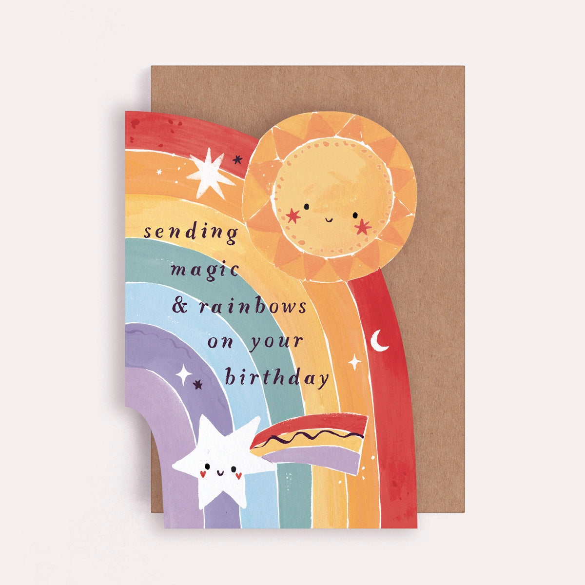 Sister Paper Co. Children's Rainbow Birthday Card
