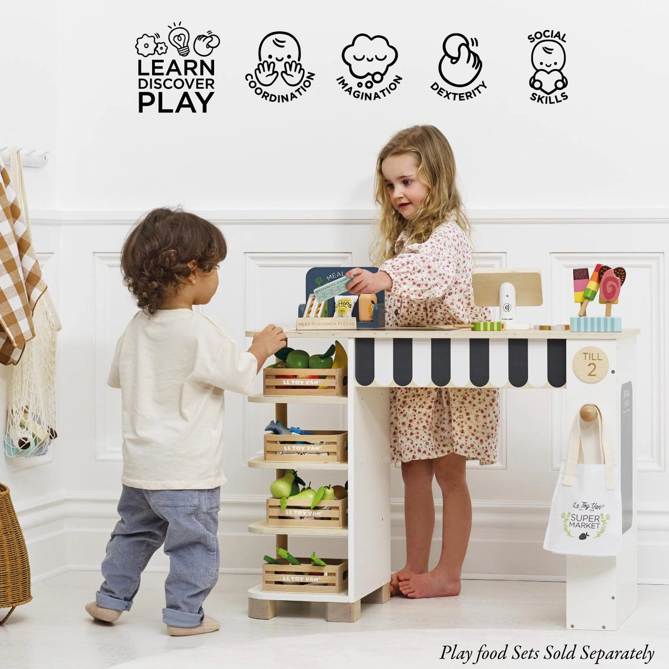Le Toy Van- Supermarket Till Checkout & Accessories