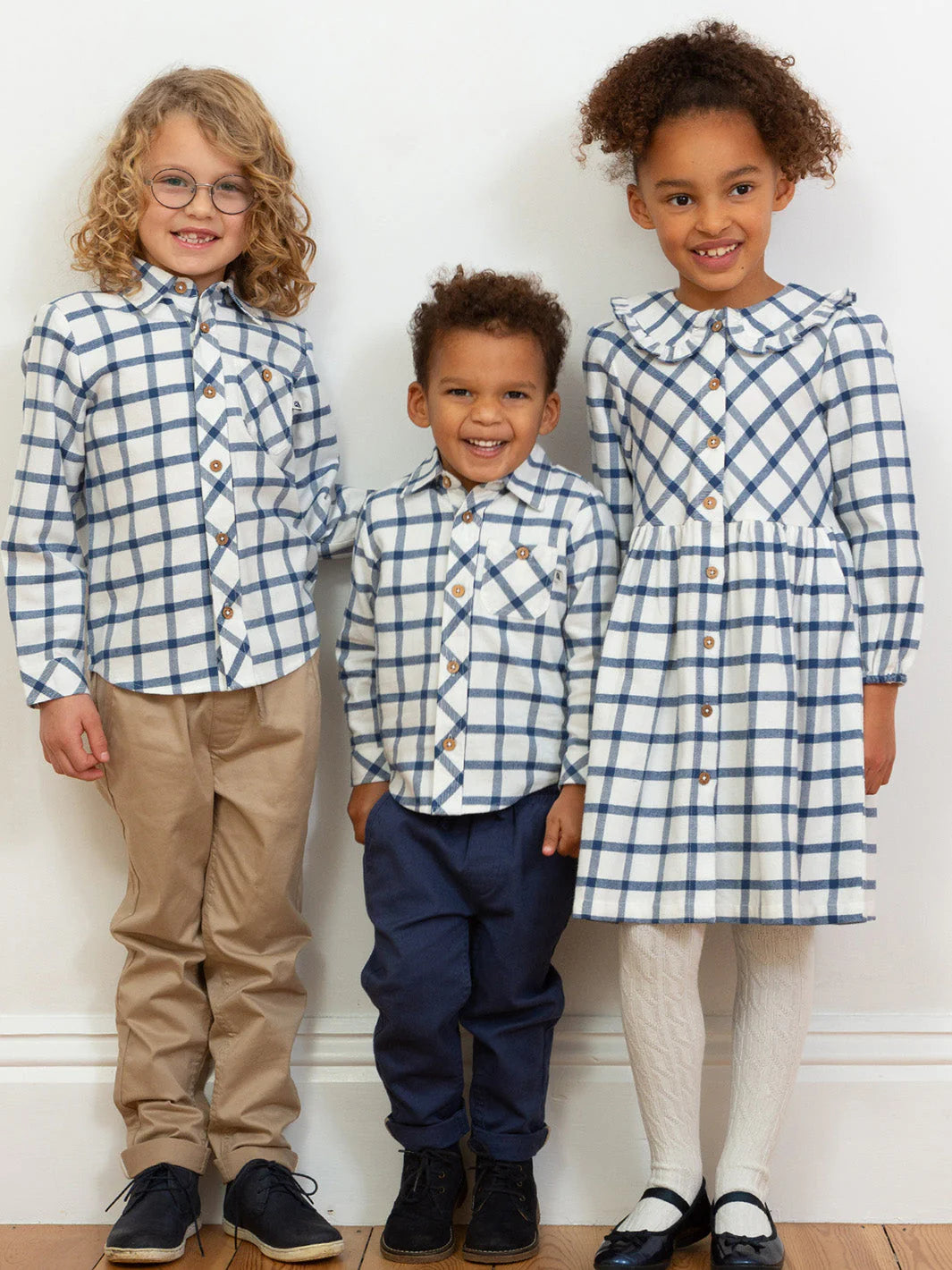 Kite Check Dolly Collar Dress