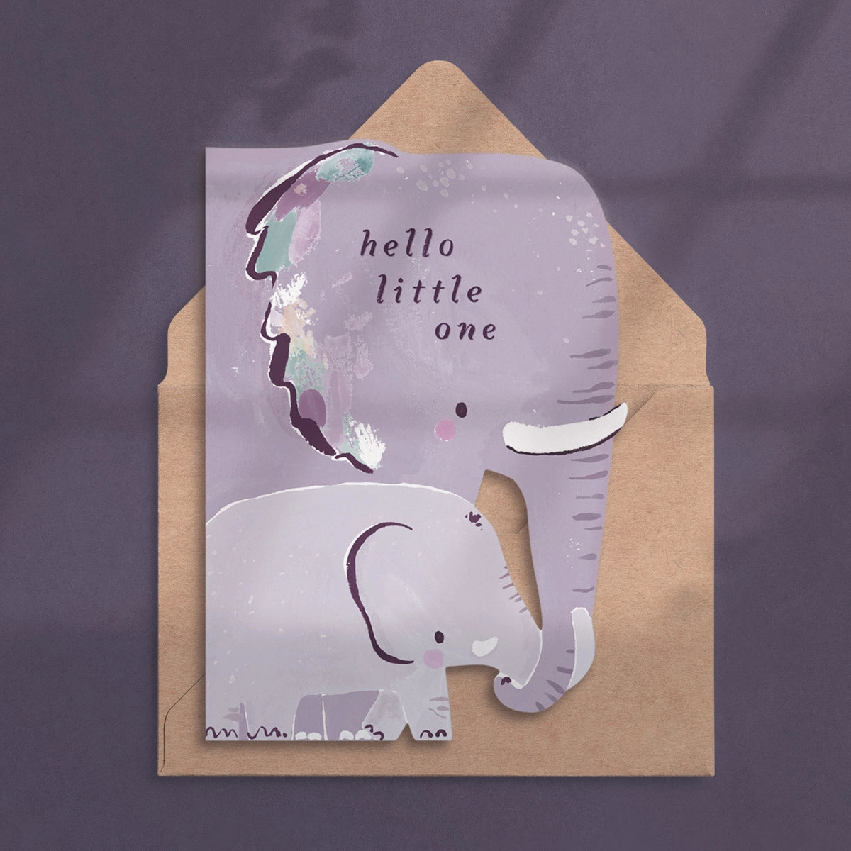 Sister Paper Co. Elephant New Baby Card