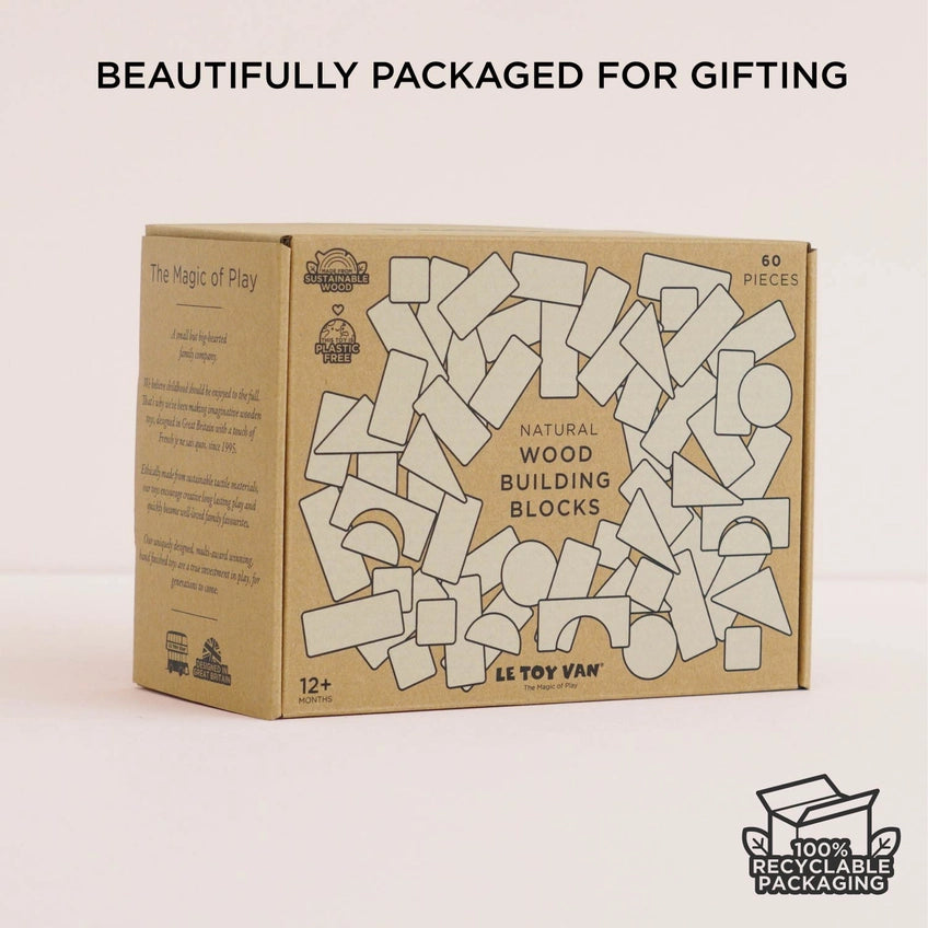Le Toy Van Natural Wooden Building Blocks