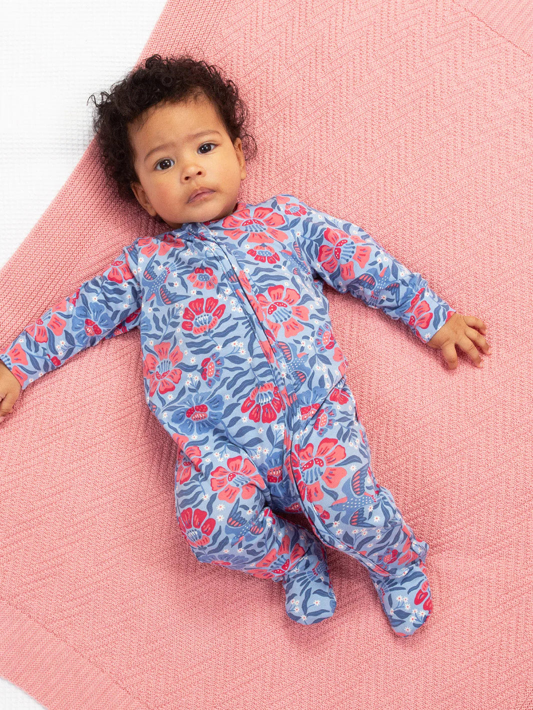 Kite Heirloom Knit Blanket Dusky Pink