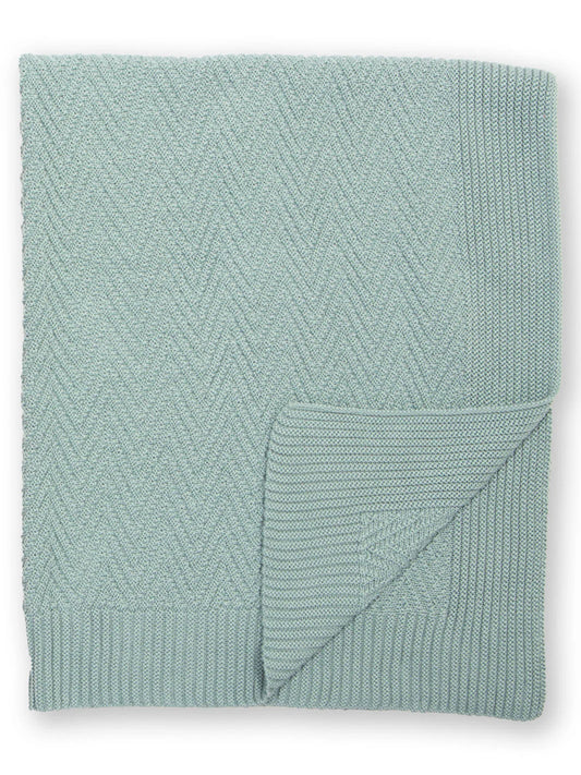 Kite Heirloom Knit Blanket Soft Thyme