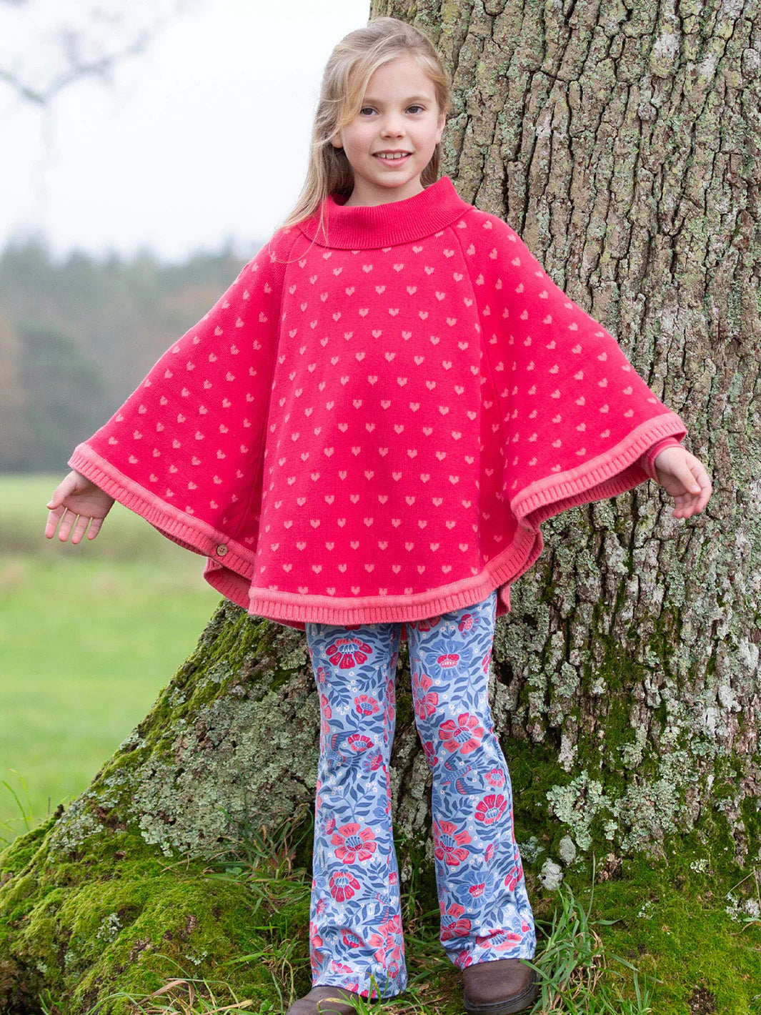 Kite Rosey Posey Heart Poncho