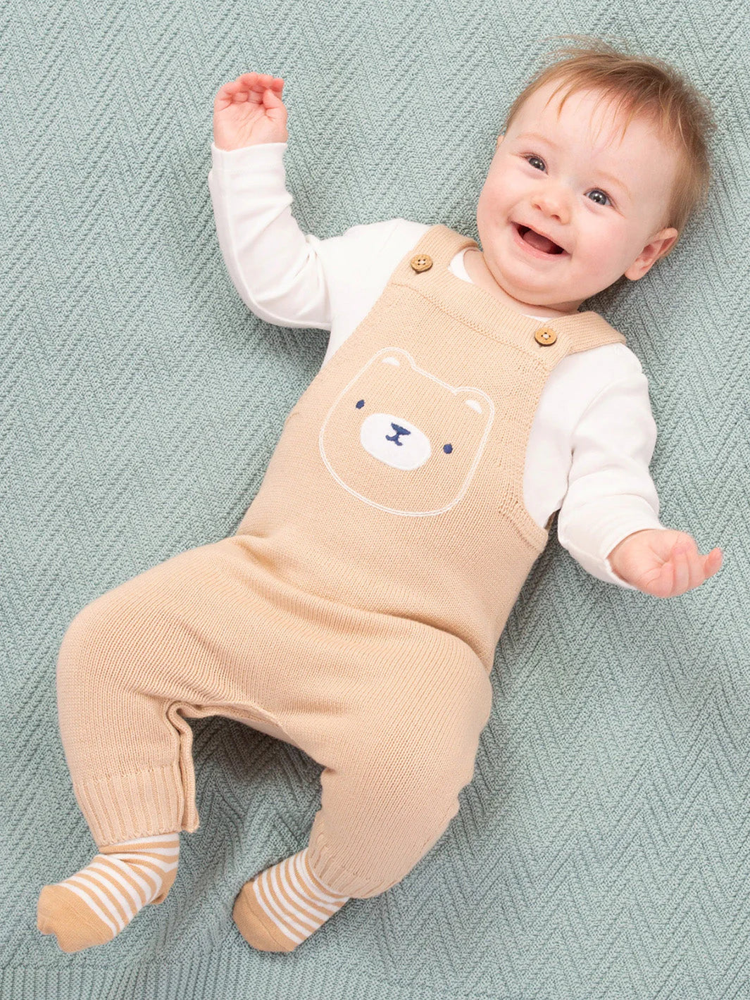 Kite Baby Bear Knit Dungarees