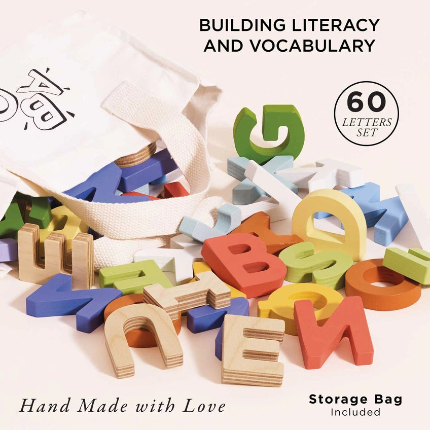 Le Toy Van Wooden Alphabet Set & Bag