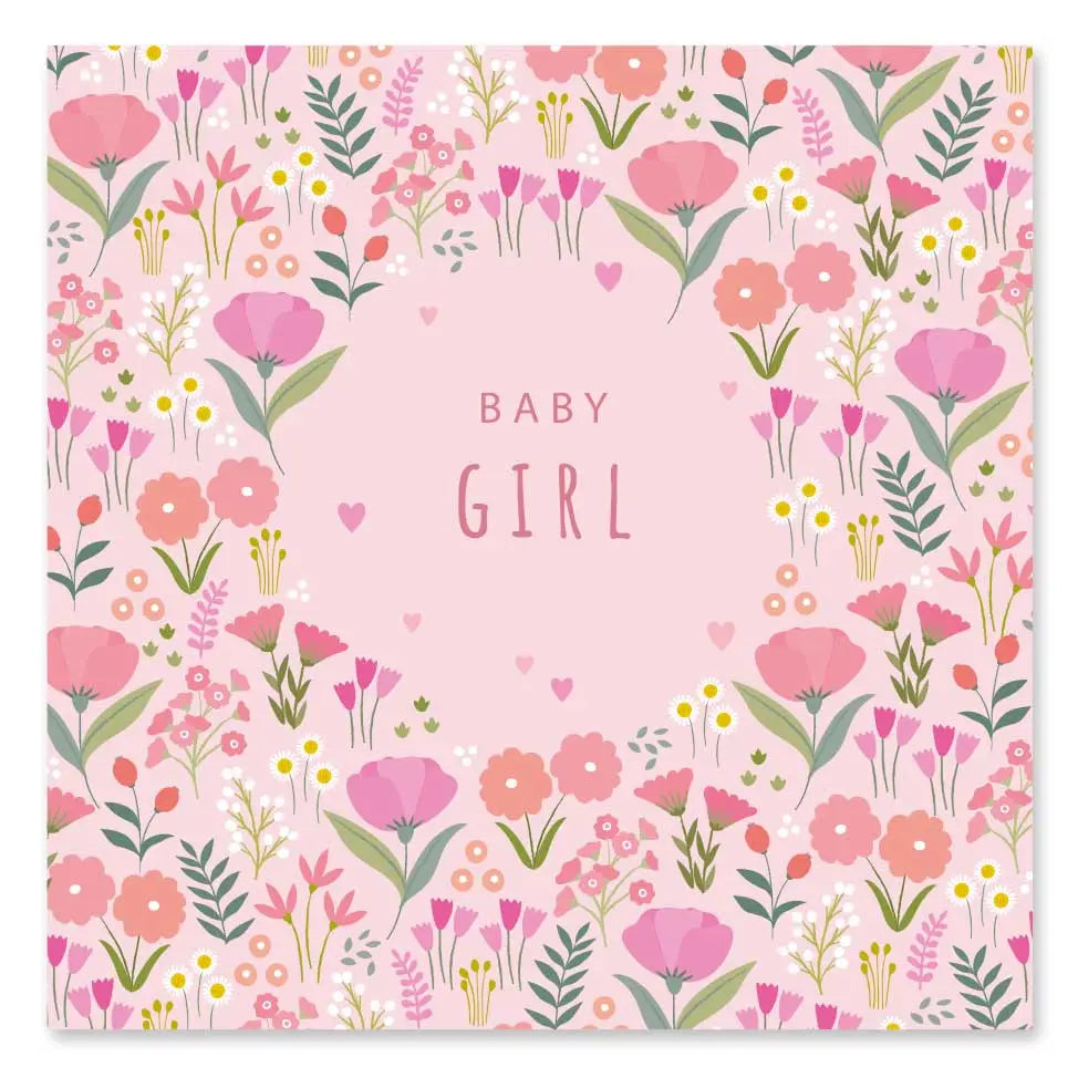 Klara Hawkins New Baby Girl Card