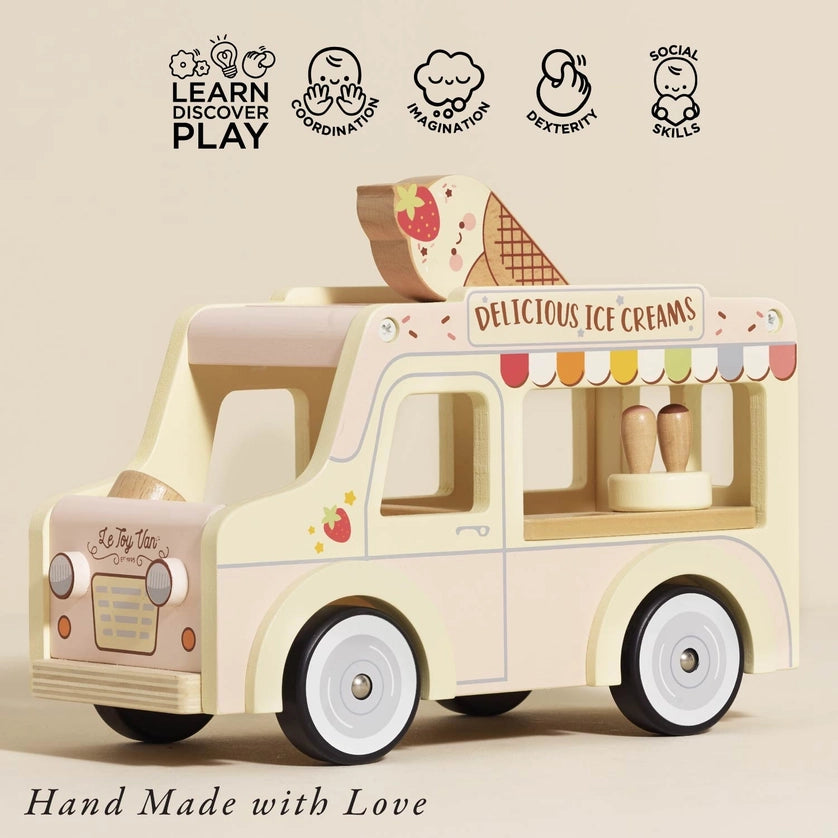 Le Toy Van Wooden Ice Cream Van & Accessories