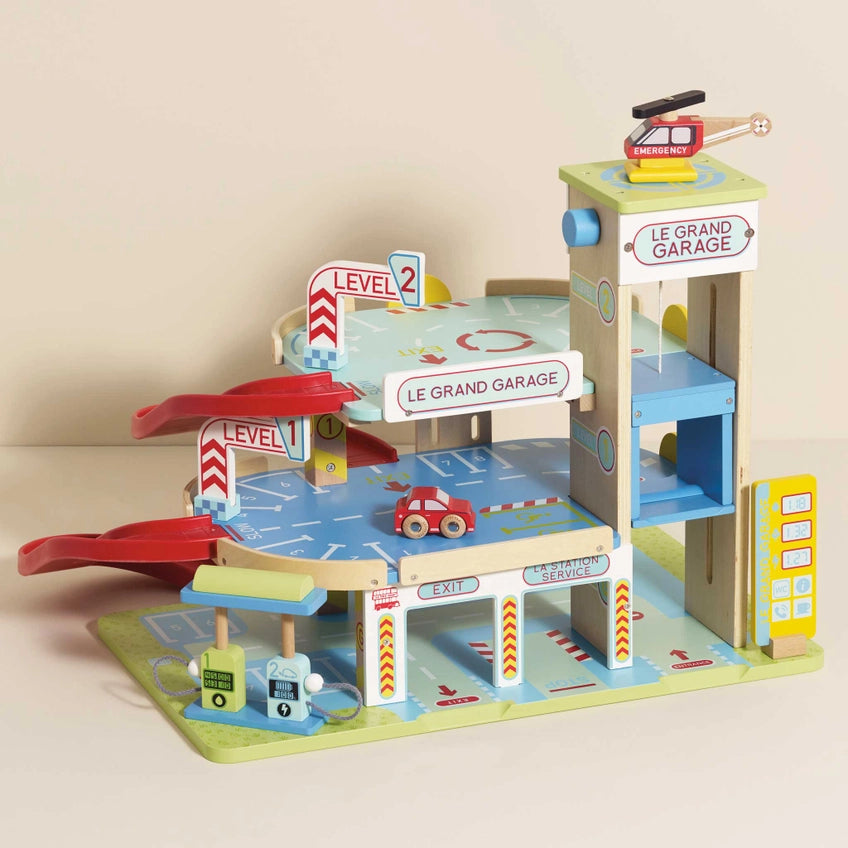 Le Toy Van Le Grand Wooden Car Garage