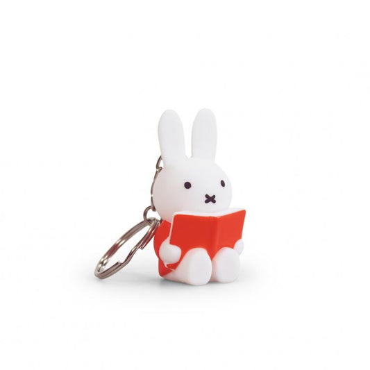 Miffy With Book Keyring- Red 6cm