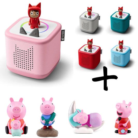 Tonies Toniebox Starter Set Bundle- Peppa Pig Favourites (6pc)