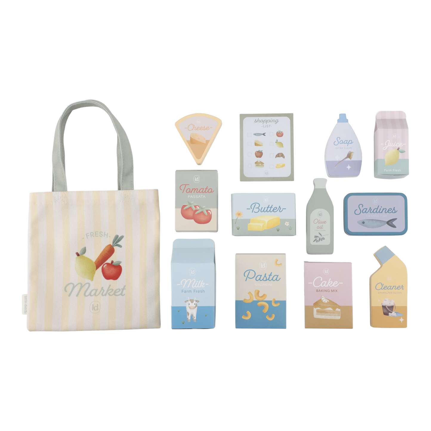 Little Dutch Shopping Cart & Accessories