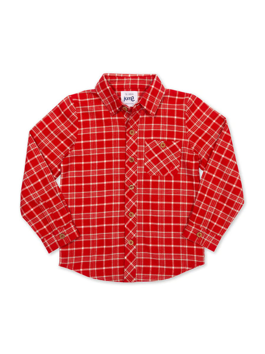 Kite Check Shirt- Red