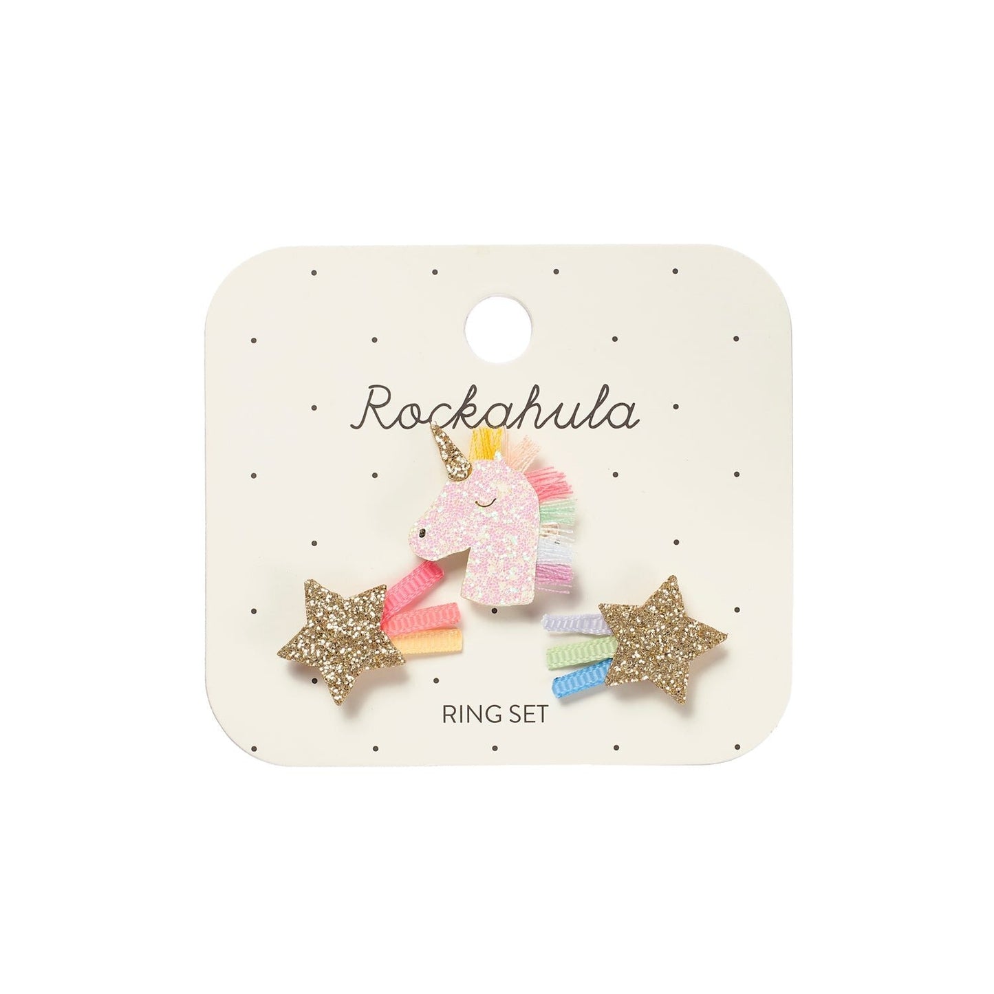Rockahula Rainbow Unicorn Ring Set 3 pack