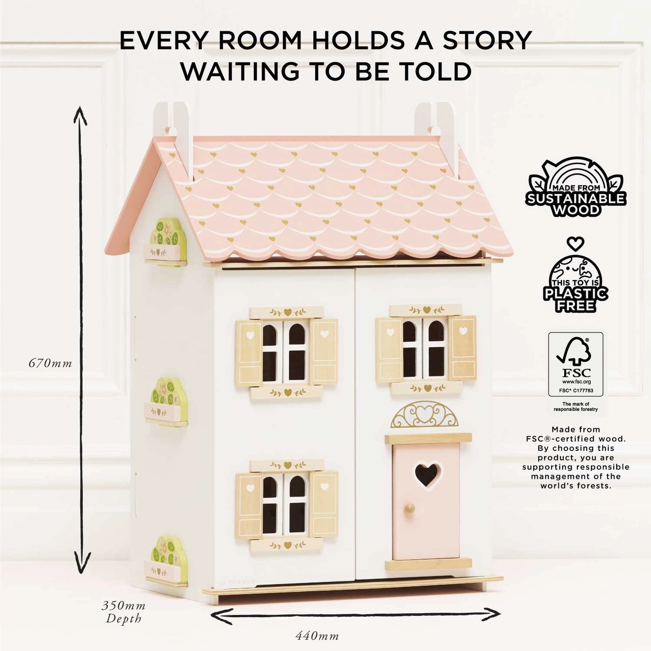 Le Toy Van- Roseheart Wooden Dolls House