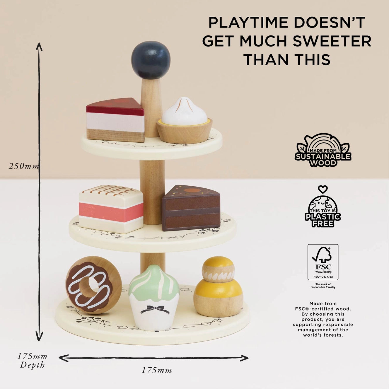 Le Toy Van- 3 Tier Cake Stand