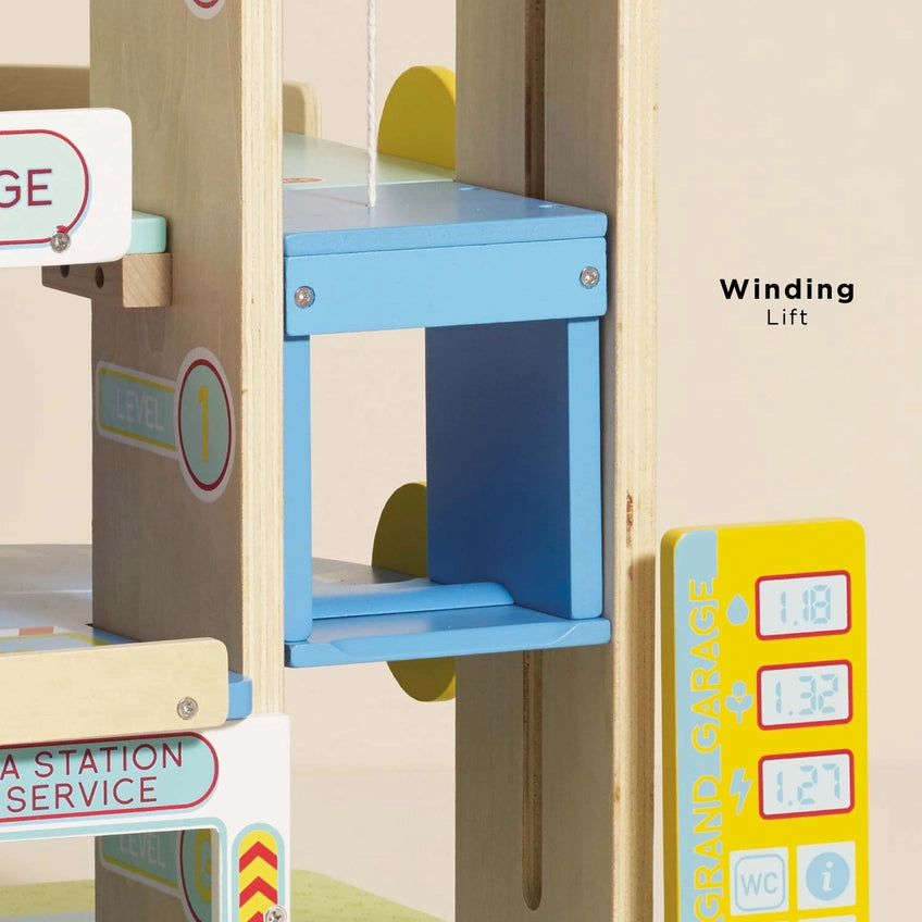 Le Toy Van Le Grand Wooden Car Garage