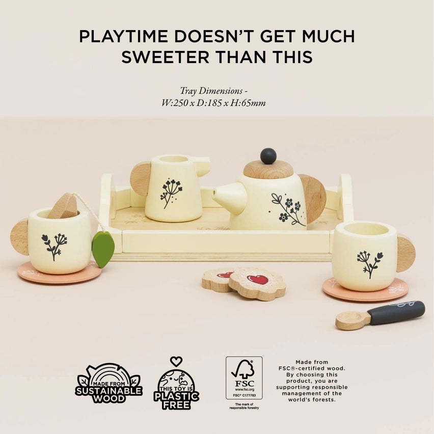 Le Toy Van Wooden Tea Set & Tray