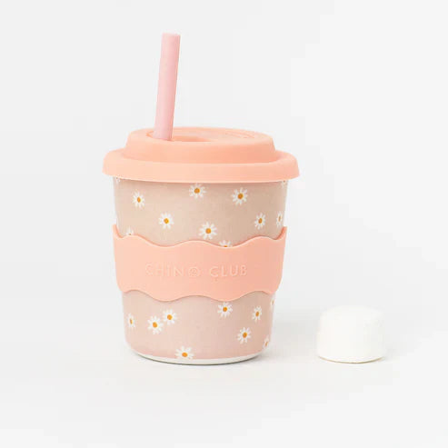 Chino Cup Daisy 8oz Chino Cup (Straw Included)
