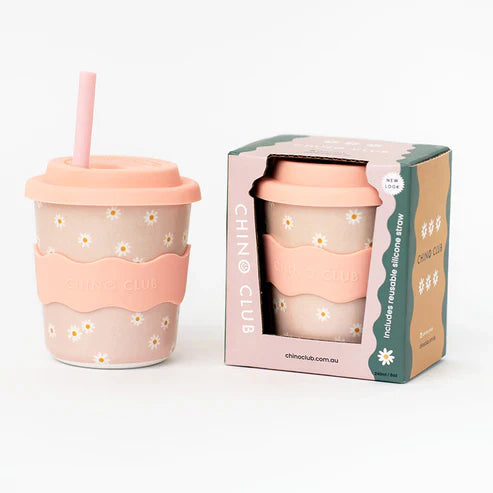 Chino Cup Daisy 8oz Chino Cup (Straw Included)