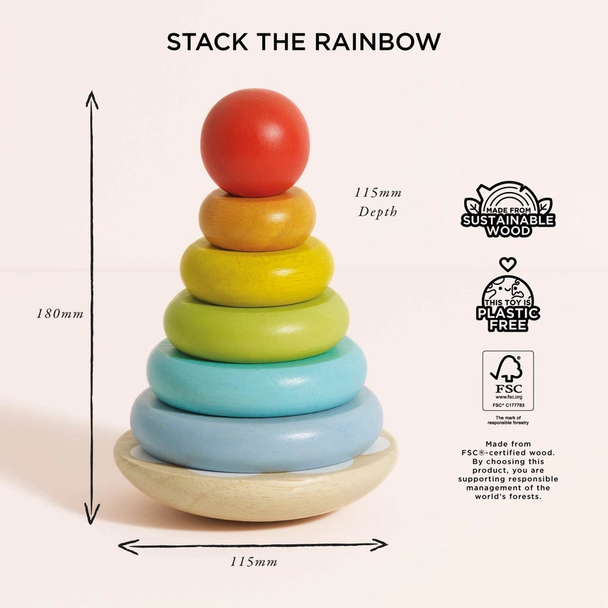 Le Toy Van Rainbow Stacking Tower