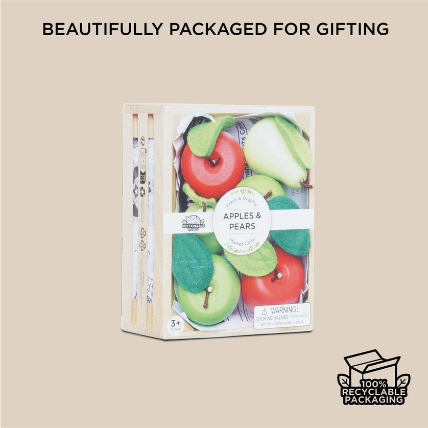 Le Toy Van Orchard Fruits Wooden Market Crate