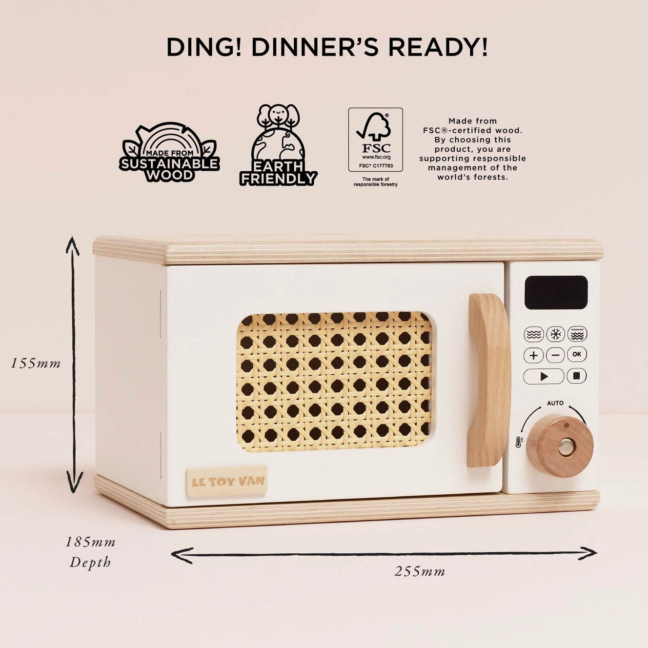 Le Toy Van- Wooden Microwave