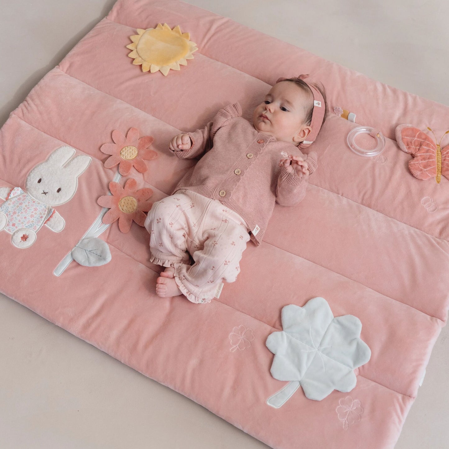 Miffy x Little Dutch Playpen mat - Lucky Blossom