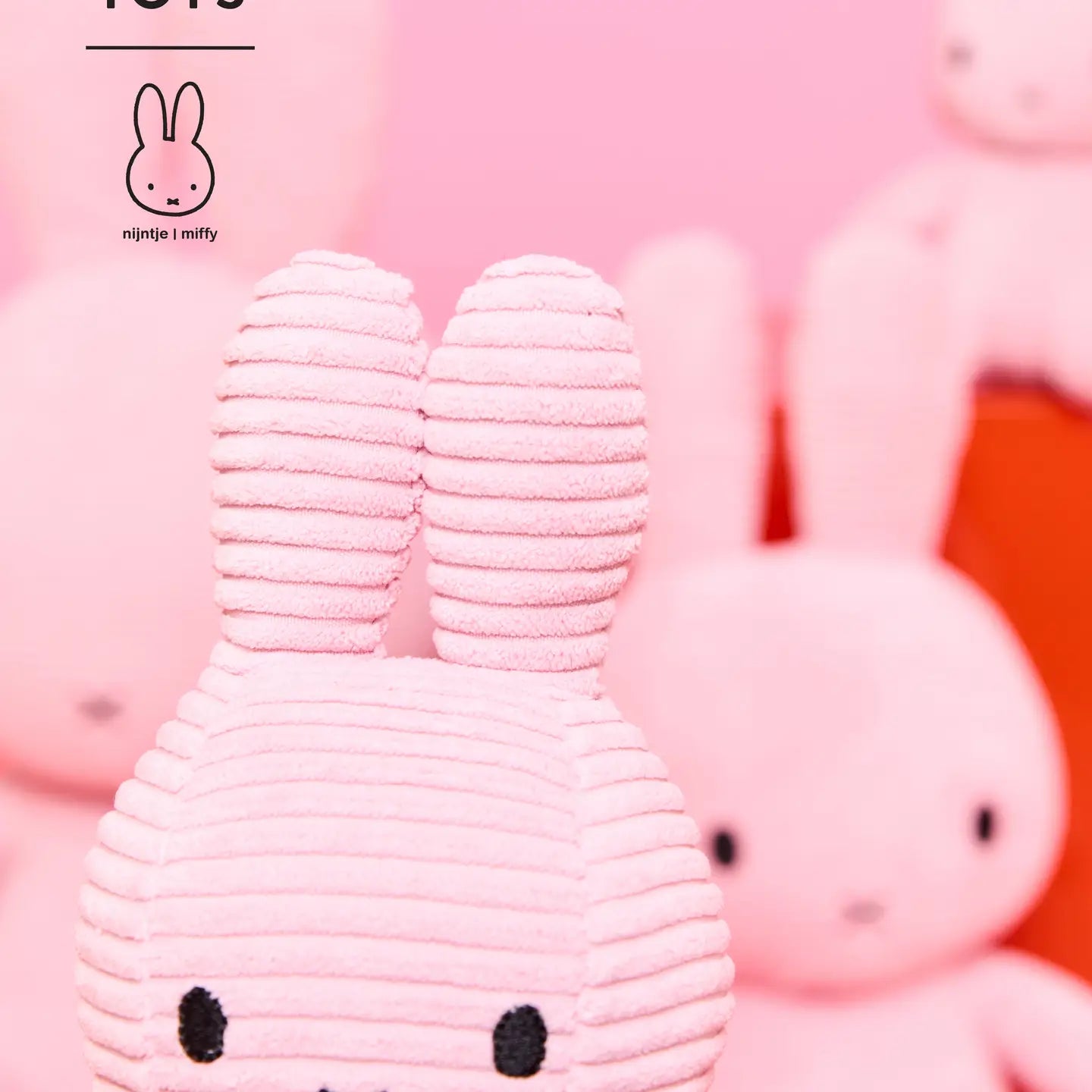 Miffy Corduroy Eco Pink 23cm-33cm
