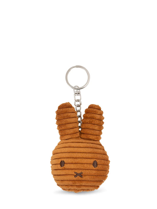 Miffy Flat Keyring Corduroy- Cinnamon