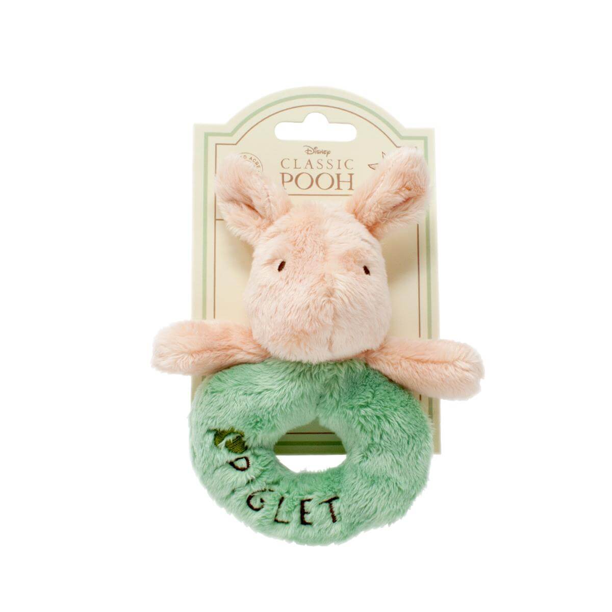 Rainbow Designs Classic Piglet Ring Rattle